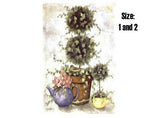 Topiary Tea Pots Ceramic Decals 79