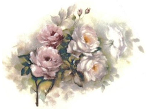 Flowers Roseland Roses Ceramic Decals 9678