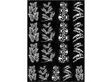 Stacking Butterfly Dragonfly Ladybug 17 pcs 1-1/4" White Fused Glass Decals