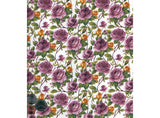 Allover Pink Yellow Rose Vine Chintz 9" X 13-3/4" Sheet Ceramic Decal #2823