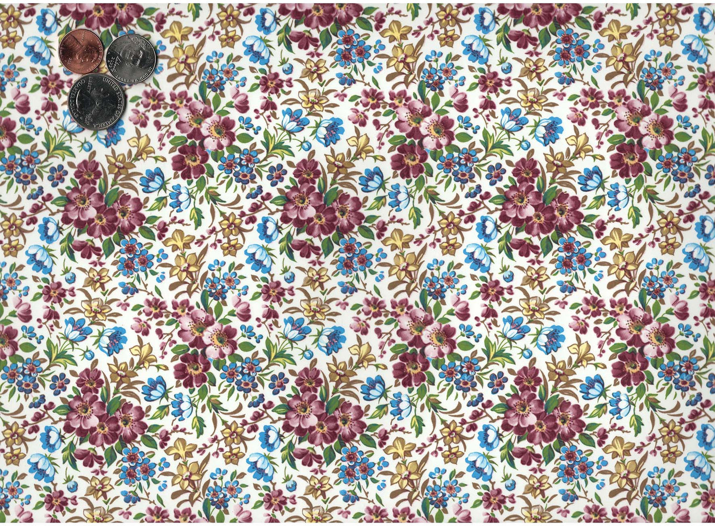 Allover Chintz Wildflower 9 x 13.5 Inch Ceramic Decal Sheet