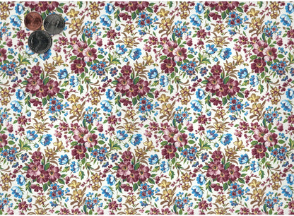 Allover Chintz Wildflower 9 x 13.5 Inch Ceramic Decal Sheet