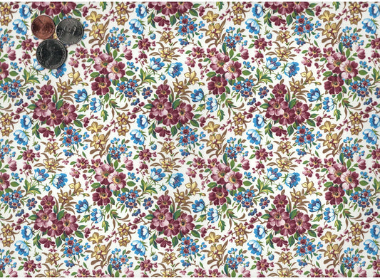 Allover Chintz Wildflower 9 x 13.5 Inch Ceramic Decal Sheet