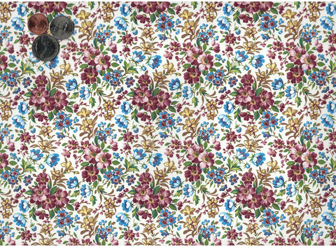 Allover Wild Flower Chintz 9" X 13-3/4" Sheet Ceramic Decal #2872