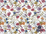 Allover Chintz Purple Yellow Pink Wildflowers 9" X 13-3/4" Sheet Ceramic Decal #3583
