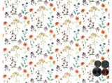 Allover Chintz Meadow Wild Flowers 9" X 13-3/4" Sheet Ceramic Decal #3638
