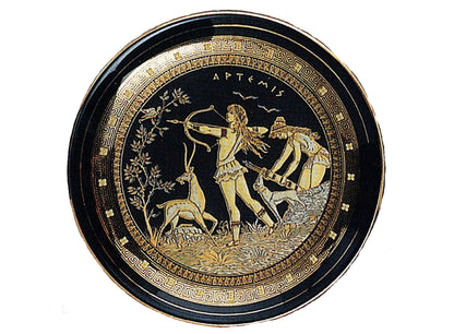 Gold Greek Plate Scenes Overglaze Ceramic Decals