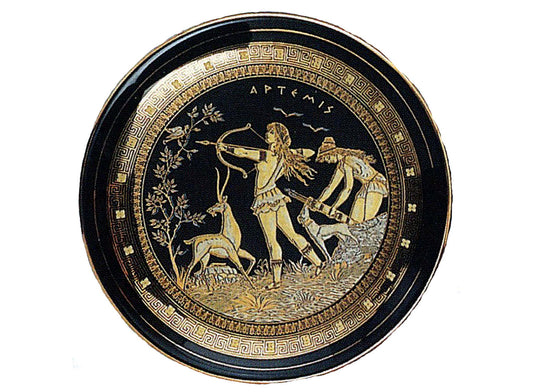Gold Greek Plate Scenes Overglaze Ceramic Decals